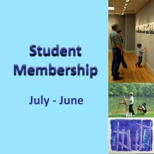 Student Membership poster on the display