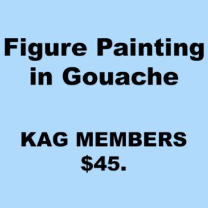 FIGURE IN GOUACHE KAG Member figure painting for $45.