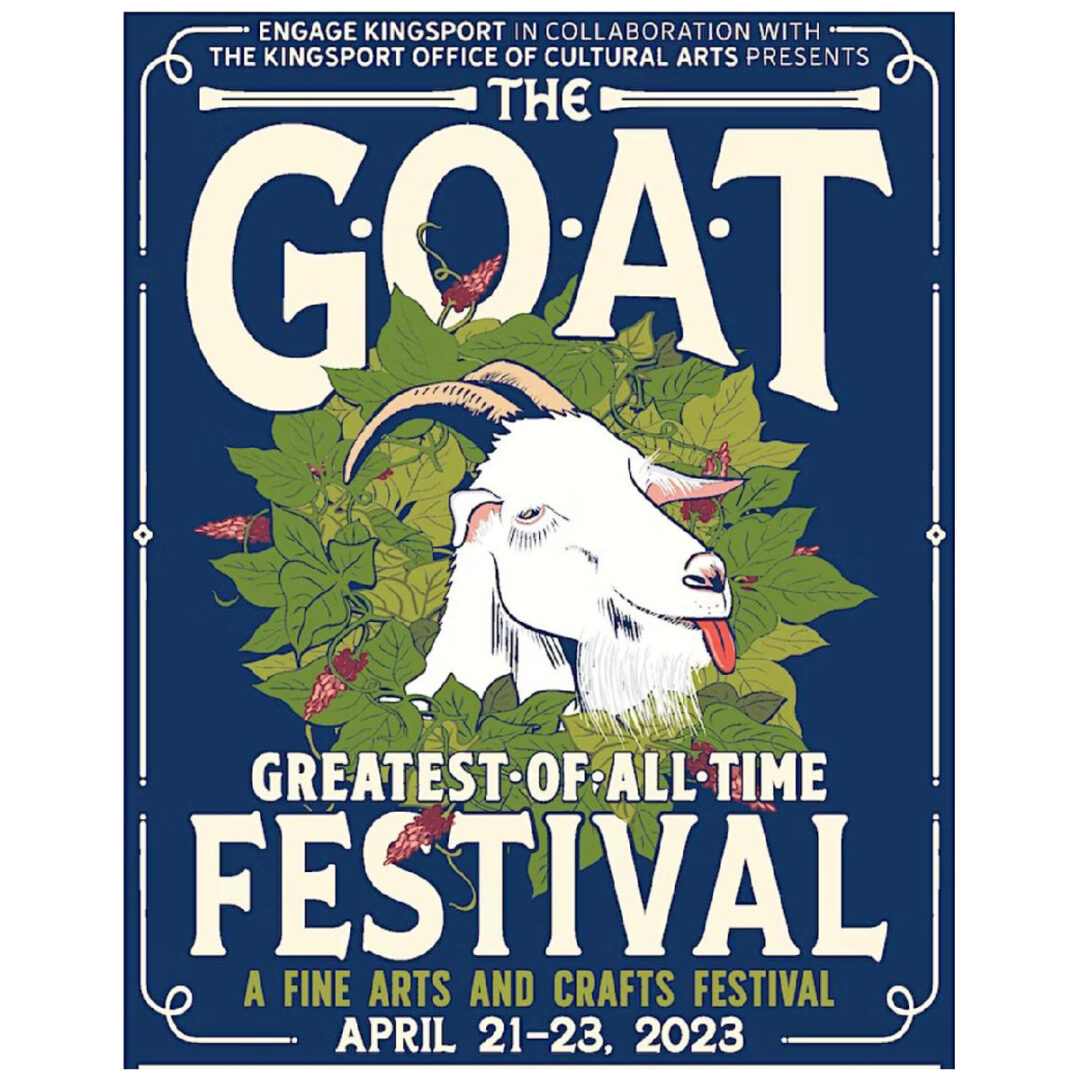 The G.O.A.T. Reception arts and craft festival poster.