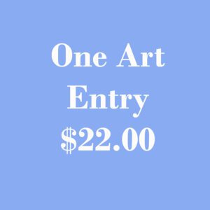 One Art Entry 2025 blue poster