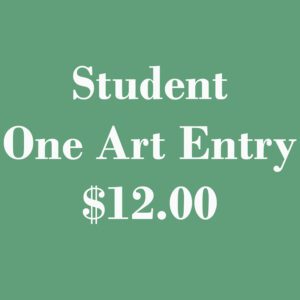 Student One Art Entry 2025 green poster